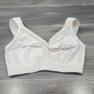 Playtex 4693 18 Hour Ultimate Shoulder Comfort‎ Wireless Bra 34D White